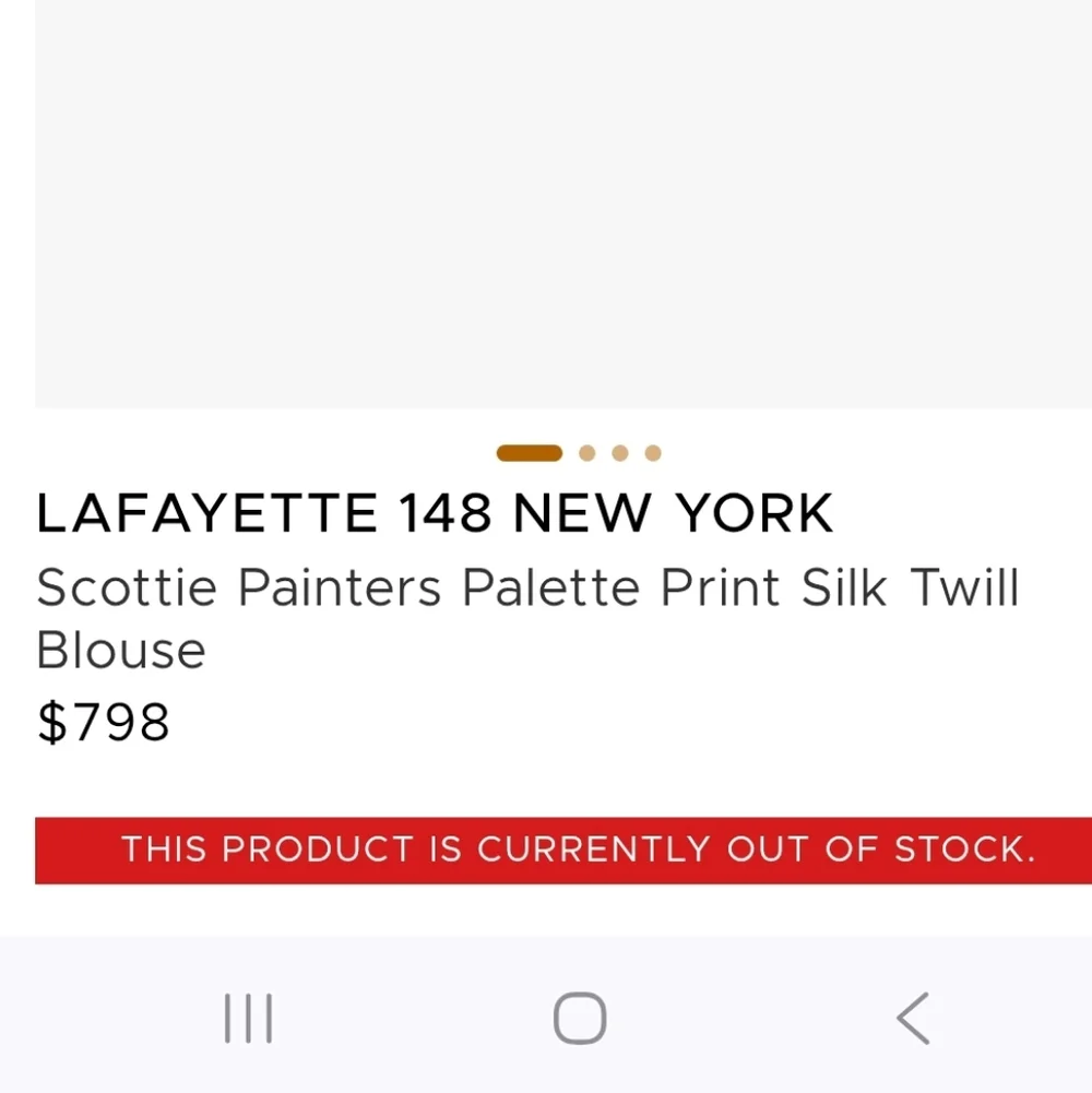 Lafayette 148 New York Silk Twill Blouse - Picture 2 of 7
